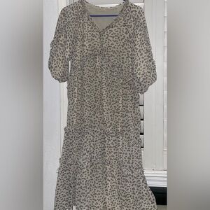 Elegant Floral Print Dress